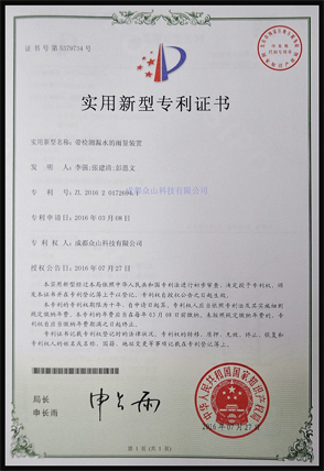 带检测漏水的雨量装置