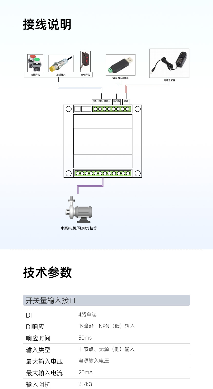 开关量采集模块